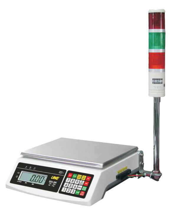 SEK Checkweigher Counting scale with alarm light 1 SEK Checkweigher Counting scale with alarm light